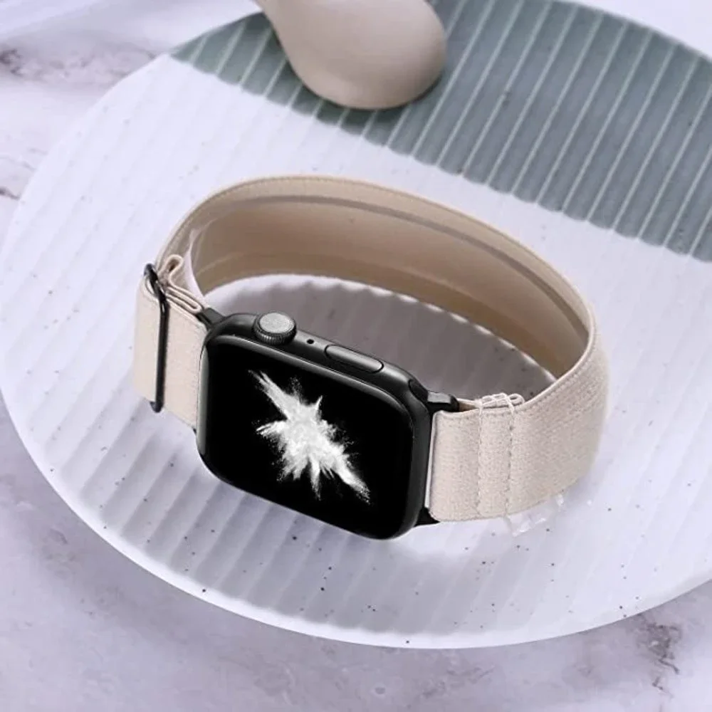 Nylon Elastic Watch Band Compatible with Apple Watch 44mm